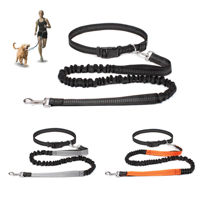 Adjustable Hands-Free Dog Leash with Waist Belt and Chest Strap for Walking, Running, and Jogging - Premium Pet Accessory