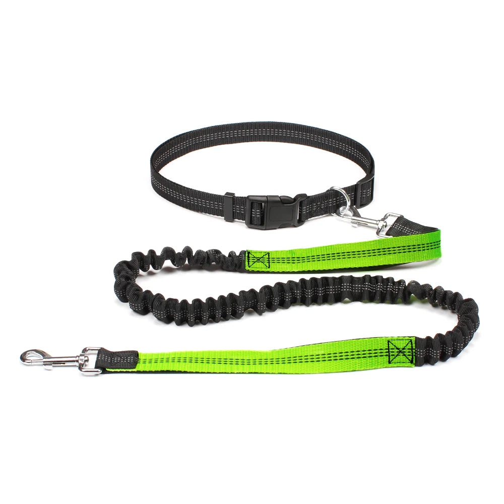 Adjustable Hands-Free Dog Leash with Waist Belt and Chest Strap for Walking, Running, and Jogging - Premium Pet Accessory