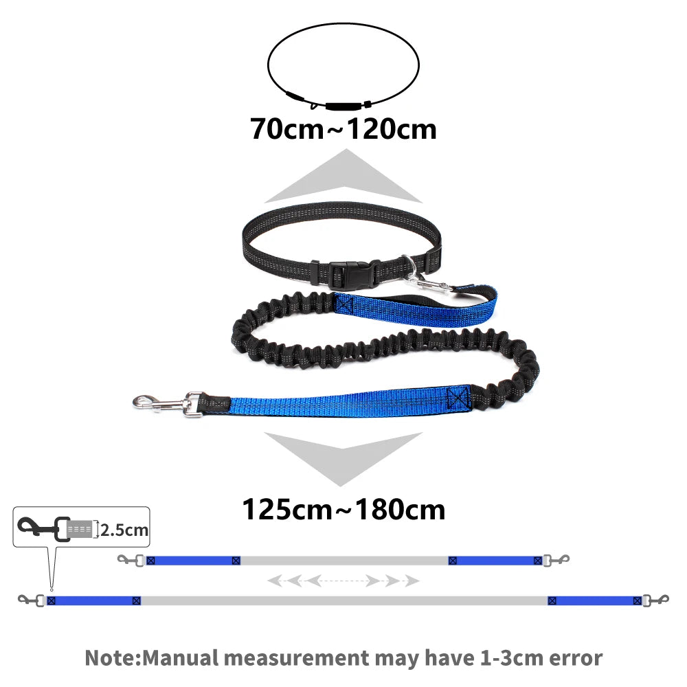 Adjustable Hands-Free Dog Leash with Waist Belt and Chest Strap for Walking, Running, and Jogging - Premium Pet Accessory