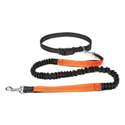 Adjustable Hands-Free Dog Leash with Waist Belt and Chest Strap for Walking, Running, and Jogging - Premium Pet Accessory